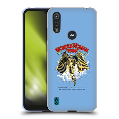 Wonder Woman 1984 Retro Art Golden Armour Soft Gel Case for Motorola Moto E6s (2020)