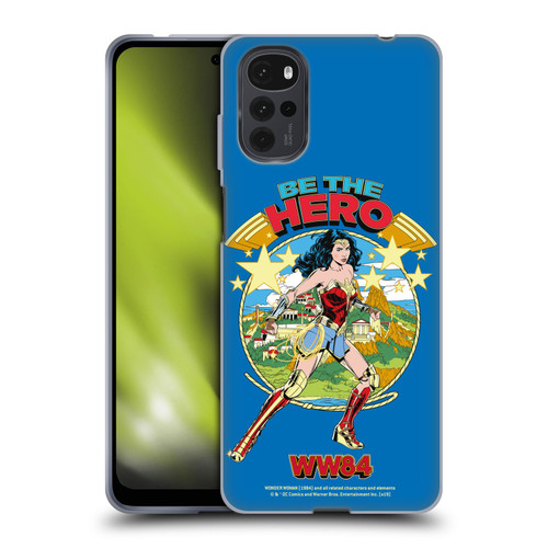 Wonder Woman 1984 Retro Art Be The Hero Soft Gel Case for Motorola Moto G22