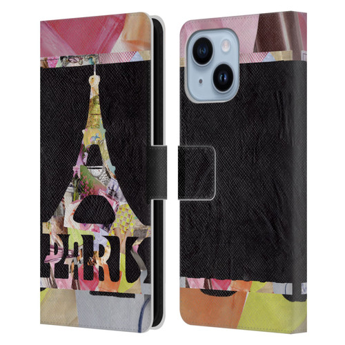 Artpoptart Travel Paris Leather Book Wallet Case Cover For Apple iPhone 14 Plus