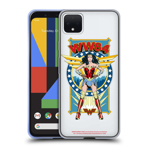 Wonder Woman 1984 Retro Art Logo And Shield Soft Gel Case for Google Pixel 4 XL
