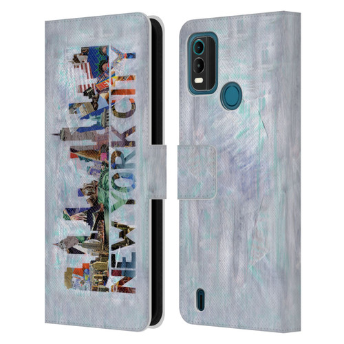 Artpoptart Travel New York Leather Book Wallet Case Cover For Nokia G11 Plus