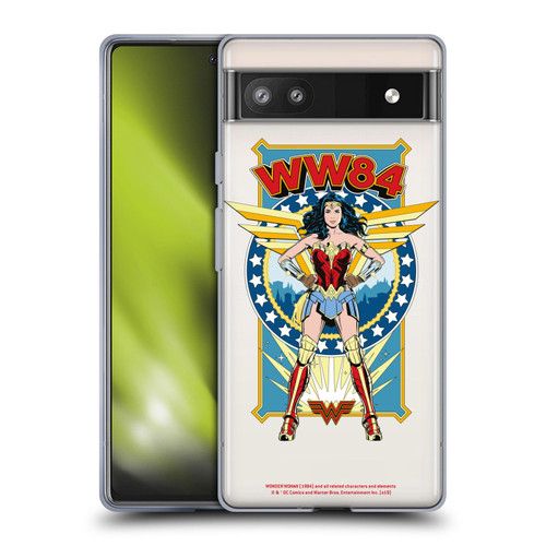 Wonder Woman 1984 Retro Art Logo And Shield Soft Gel Case for Google Pixel 6a