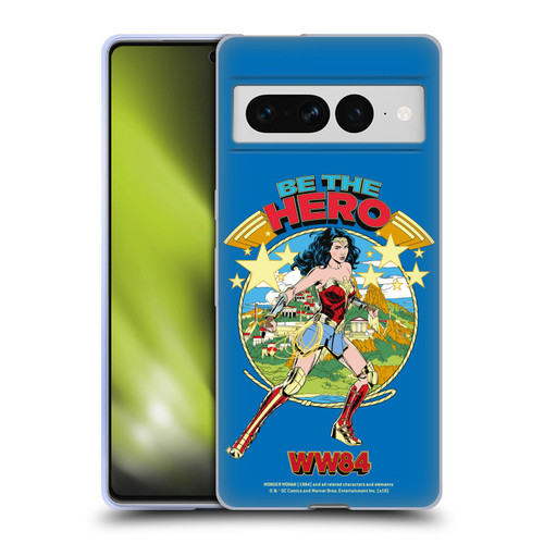 Wonder Woman 1984 Retro Art Be The Hero Soft Gel Case for Google Pixel 7 Pro