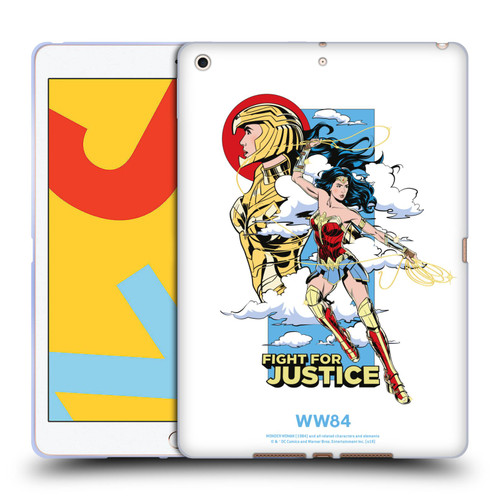 Wonder Woman 1984 Retro Art Fight For Justice Soft Gel Case for Apple iPad 10.2 2019/2020/2021