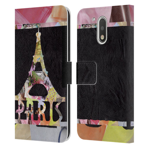 Artpoptart Travel Paris Leather Book Wallet Case Cover For Motorola Moto G41