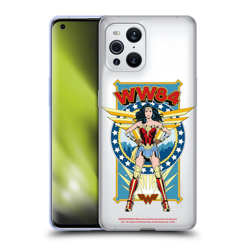 Wonder Woman 1984 Retro Art Logo And Shield Soft Gel Case for OPPO Find X3 / Pro