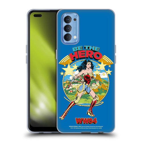 Wonder Woman 1984 Retro Art Be The Hero Soft Gel Case for OPPO Reno 4 5G