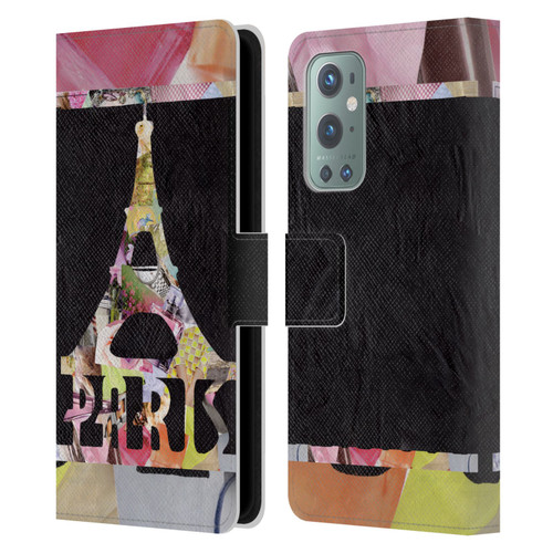 Artpoptart Travel Paris Leather Book Wallet Case Cover For OnePlus 9