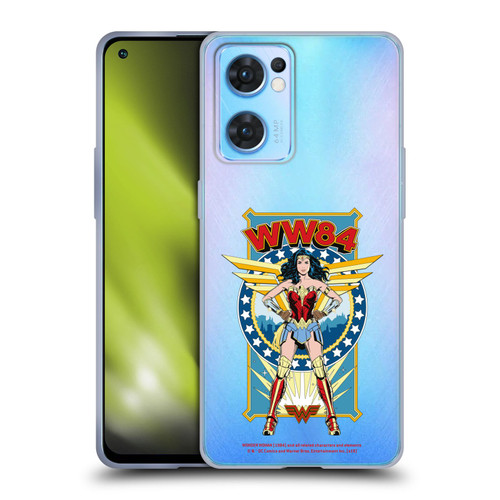 Wonder Woman 1984 Retro Art Logo And Shield Soft Gel Case for OPPO Reno7 5G / Find X5 Lite