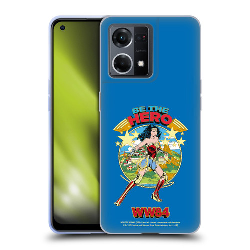 Wonder Woman 1984 Retro Art Be The Hero Soft Gel Case for OPPO Reno8 4G