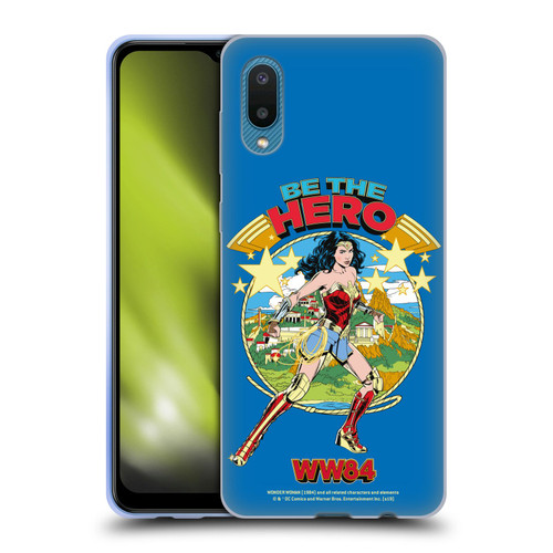 Wonder Woman 1984 Retro Art Be The Hero Soft Gel Case for Samsung Galaxy A02/M02 (2021)