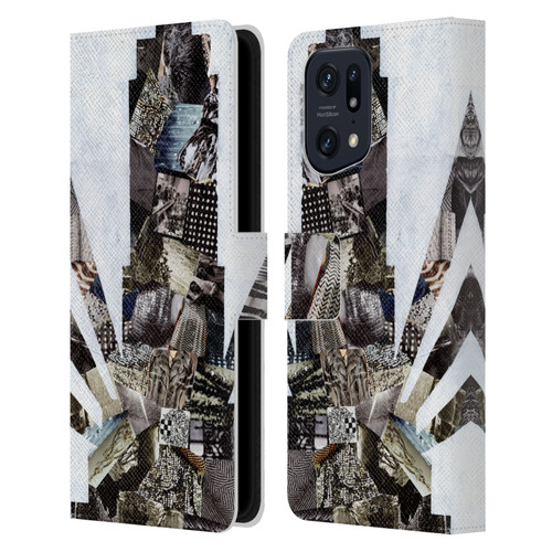 Artpoptart Travel Empire State Leather Book Wallet Case Cover For OPPO Find X5