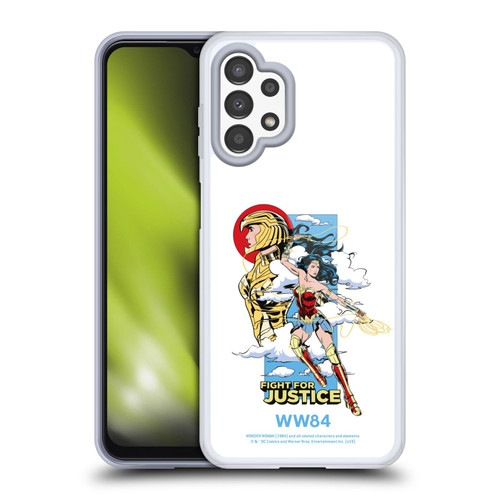 Wonder Woman 1984 Retro Art Fight For Justice Soft Gel Case for Samsung Galaxy A13 (2022)