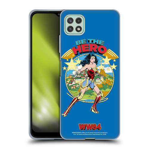 Wonder Woman 1984 Retro Art Be The Hero Soft Gel Case for Samsung Galaxy A22 5G / F42 5G (2021)