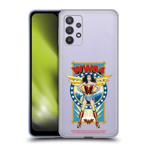 Wonder Woman 1984 Retro Art Logo And Shield Soft Gel Case for Samsung Galaxy A32 5G / M32 5G (2021)