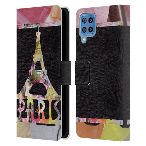 Artpoptart Travel Paris Leather Book Wallet Case Cover For Samsung Galaxy F22 (2021)