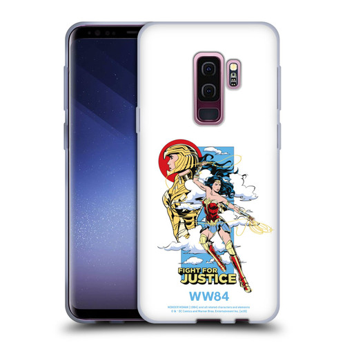 Wonder Woman 1984 Retro Art Fight For Justice Soft Gel Case for Samsung Galaxy S9+ / S9 Plus
