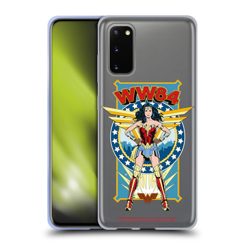 Wonder Woman 1984 Retro Art Logo And Shield Soft Gel Case for Samsung Galaxy S20 / S20 5G