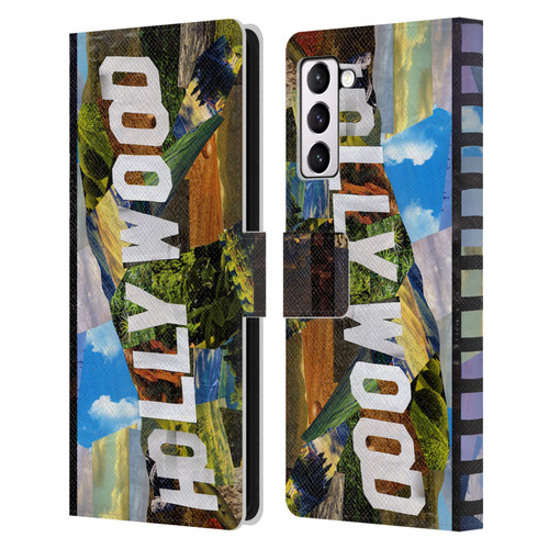 Artpoptart Travel Hollywood Leather Book Wallet Case Cover For Samsung Galaxy S21+ 5G