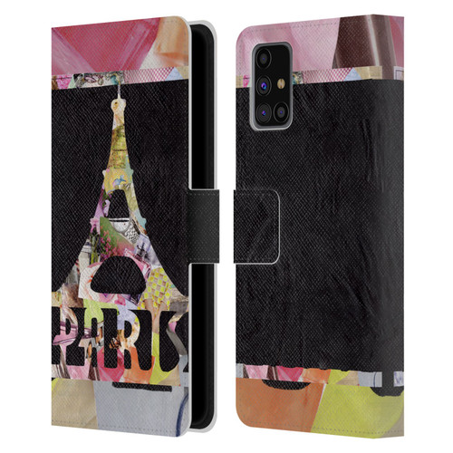 Artpoptart Travel Paris Leather Book Wallet Case Cover For Samsung Galaxy M31s (2020)