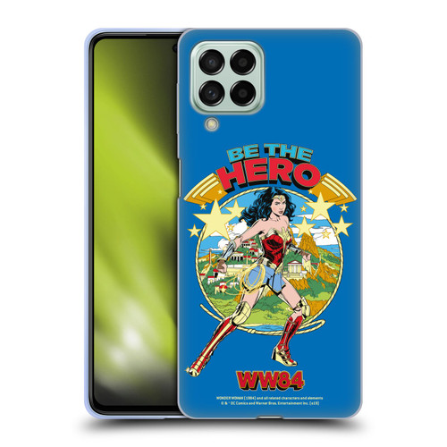 Wonder Woman 1984 Retro Art Be The Hero Soft Gel Case for Samsung Galaxy M53 (2022)