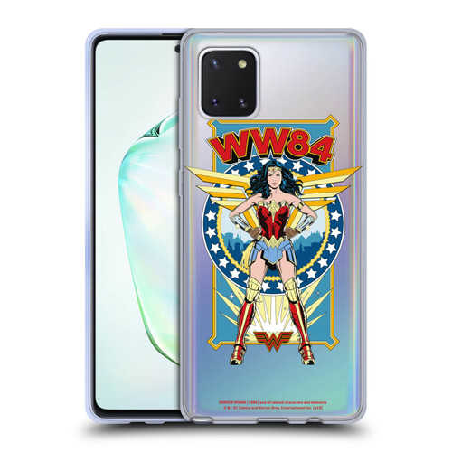 Wonder Woman 1984 Retro Art Logo And Shield Soft Gel Case for Samsung Galaxy Note10 Lite