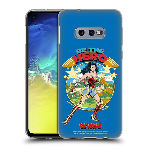 Wonder Woman 1984 Retro Art Be The Hero Soft Gel Case for Samsung Galaxy S10e