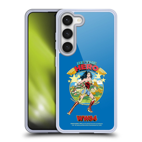 Wonder Woman 1984 Retro Art Be The Hero Soft Gel Case for Samsung Galaxy S23 5G