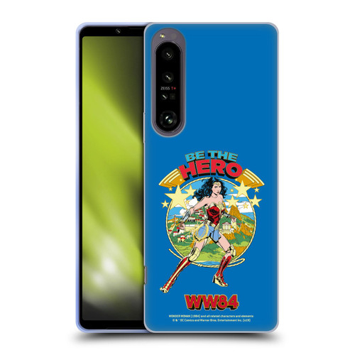 Wonder Woman 1984 Retro Art Be The Hero Soft Gel Case for Sony Xperia 1 IV