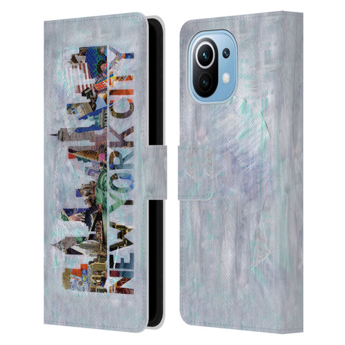 Artpoptart Travel New York Leather Book Wallet Case Cover For Xiaomi Mi 11
