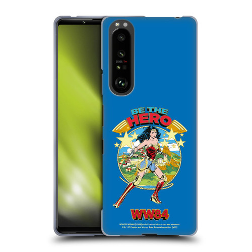 Wonder Woman 1984 Retro Art Be The Hero Soft Gel Case for Sony Xperia 1 III