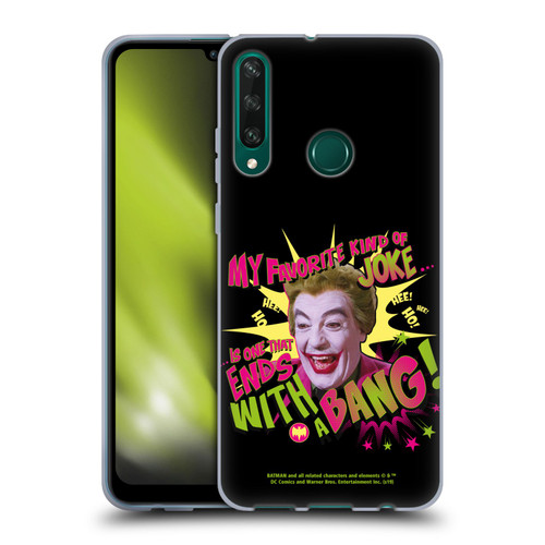 Batman TV Series Character Art Joker With A Bang Soft Gel Case for Huawei Y6p