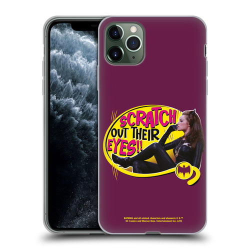 Batman TV Series Character Art Catwoman Scratch Soft Gel Case for Apple iPhone 11 Pro Max