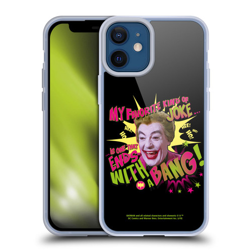 Batman TV Series Character Art Joker With A Bang Soft Gel Case for Apple iPhone 12 Mini