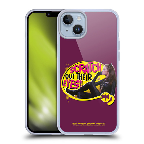Batman TV Series Character Art Catwoman Scratch Soft Gel Case for Apple iPhone 14 Plus