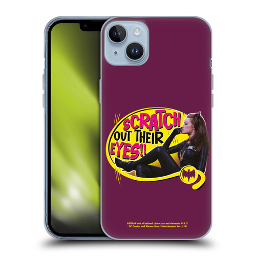 Batman TV Series Character Art Catwoman Scratch Soft Gel Case for Apple iPhone 14 Plus