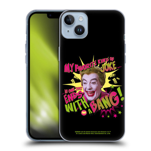 Batman TV Series Character Art Joker With A Bang Soft Gel Case for Apple iPhone 14 Plus