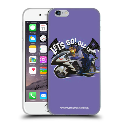 Batman TV Series Character Art Batcycle Let's Go Soft Gel Case for Apple iPhone 6 / iPhone 6s