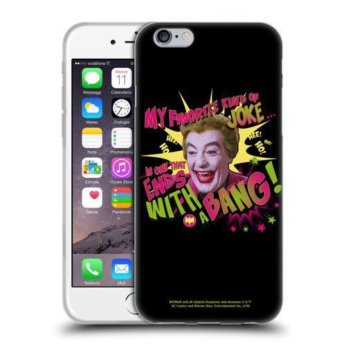 Batman TV Series Character Art Joker With A Bang Soft Gel Case for Apple iPhone 6 / iPhone 6s