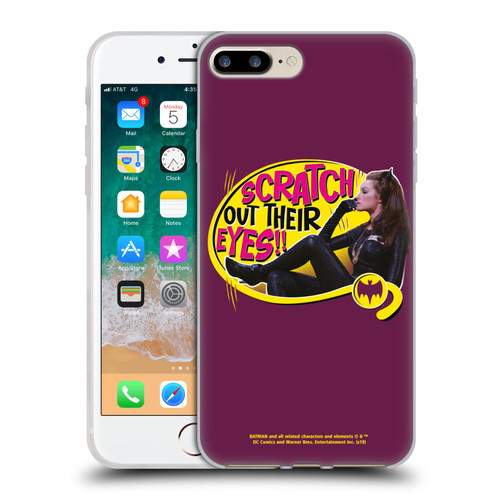 Batman TV Series Character Art Catwoman Scratch Soft Gel Case for Apple iPhone 7 Plus / iPhone 8 Plus