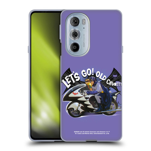 Batman TV Series Character Art Batcycle Let's Go Soft Gel Case for Motorola Edge X30