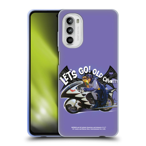 Batman TV Series Character Art Batcycle Let's Go Soft Gel Case for Motorola Moto G52