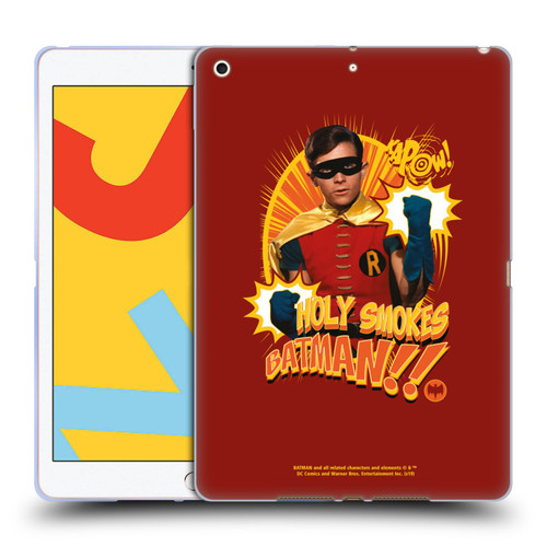 Batman TV Series Character Art Robin Holy Smokes Soft Gel Case for Apple iPad 10.2 2019/2020/2021