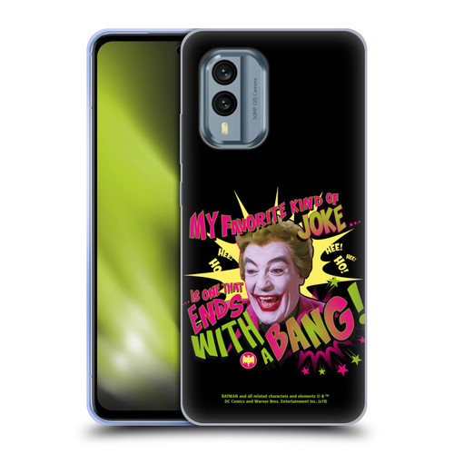 Batman TV Series Character Art Joker With A Bang Soft Gel Case for Nokia X30