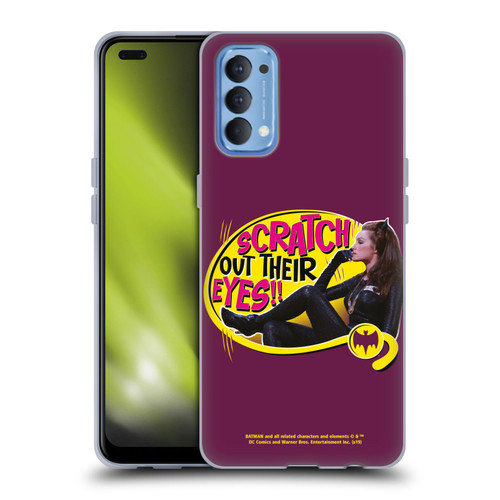 Batman TV Series Character Art Catwoman Scratch Soft Gel Case for OPPO Reno 4 5G