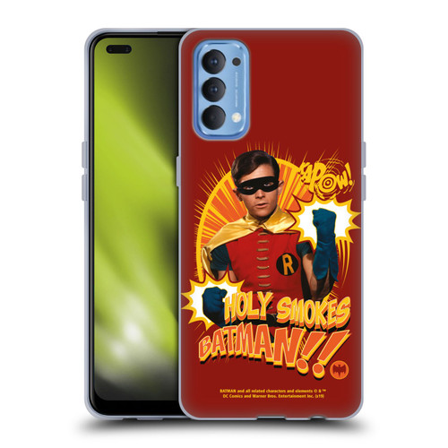 Batman TV Series Character Art Robin Holy Smokes Soft Gel Case for OPPO Reno 4 5G