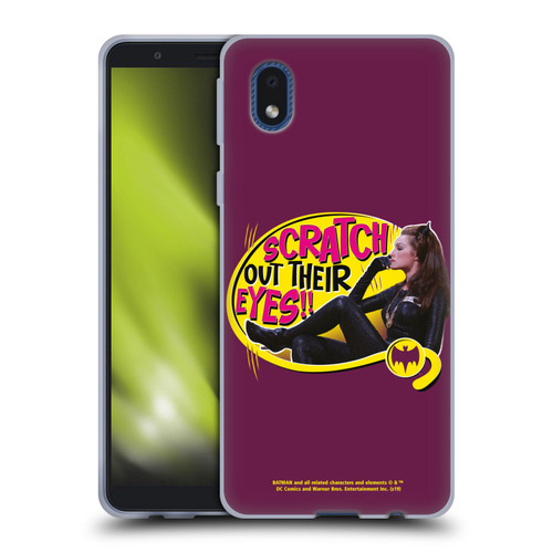 Batman TV Series Character Art Catwoman Scratch Soft Gel Case for Samsung Galaxy A01 Core (2020)