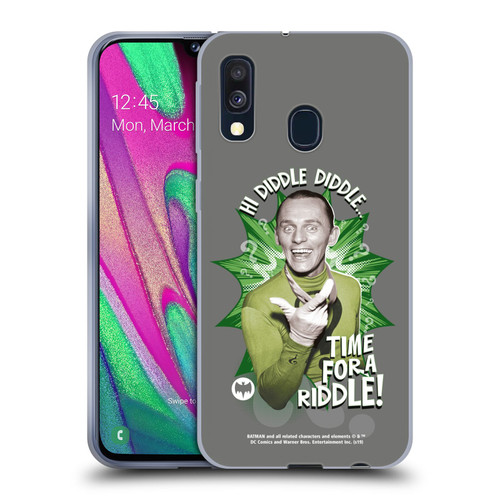 Batman TV Series Character Art Riddler Hi Diddle Soft Gel Case for Samsung Galaxy A40 (2019)