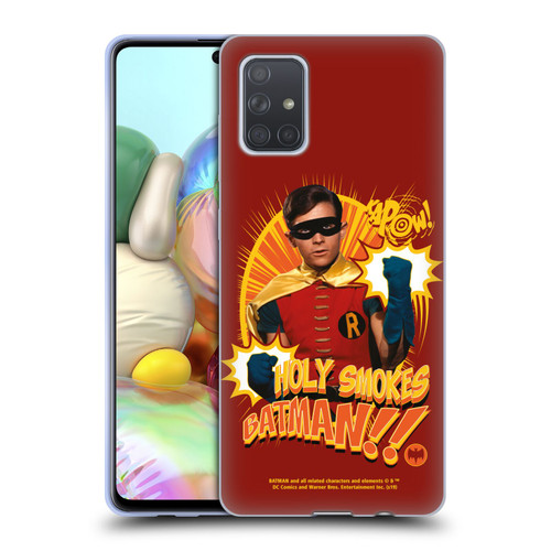 Batman TV Series Character Art Robin Holy Smokes Soft Gel Case for Samsung Galaxy A71 (2019)