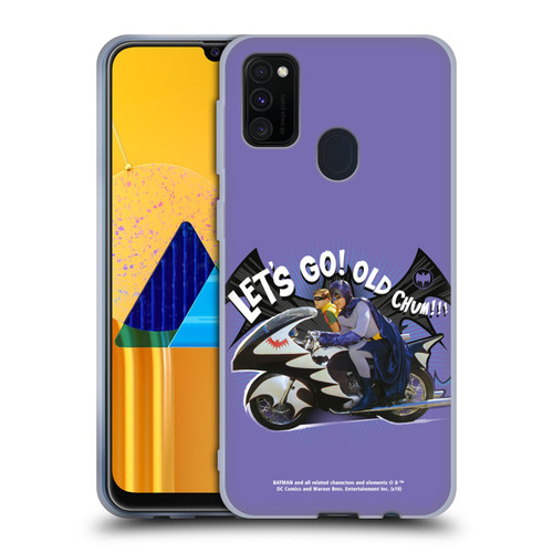 Batman TV Series Character Art Batcycle Let's Go Soft Gel Case for Samsung Galaxy M30s (2019)/M21 (2020)